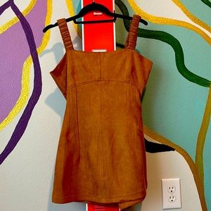 Camel colored romper size medium